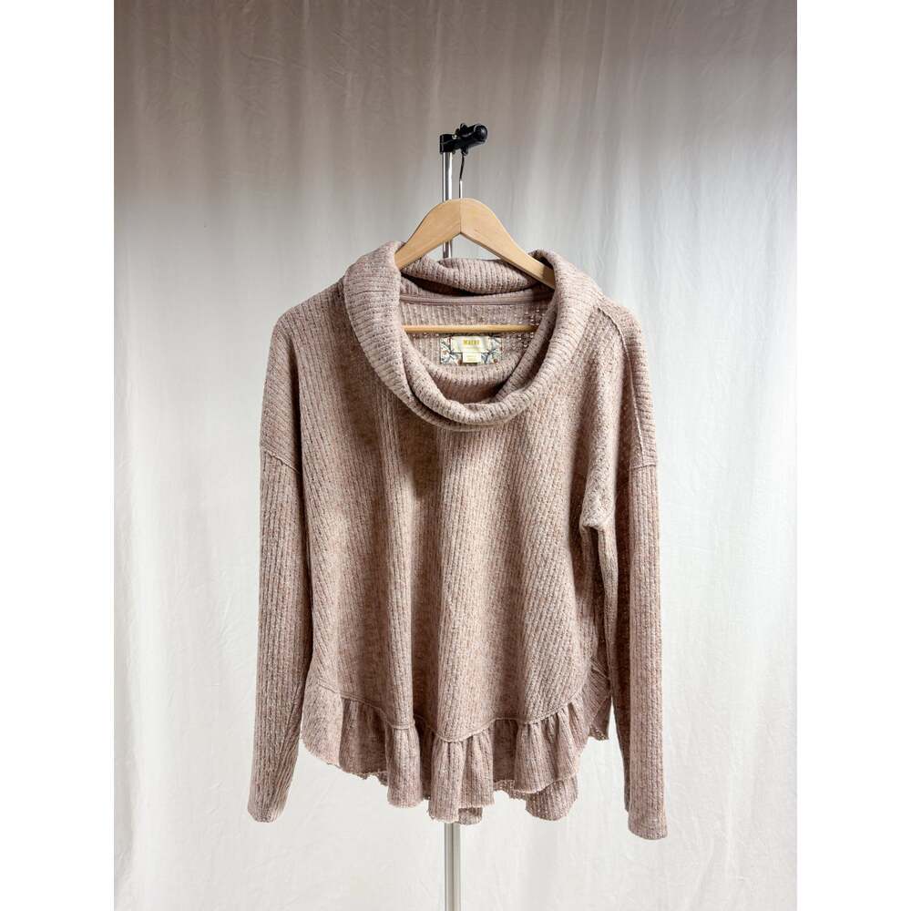 Maeve Addie Ruffled Hacci Pullover - Picture 2 of 9